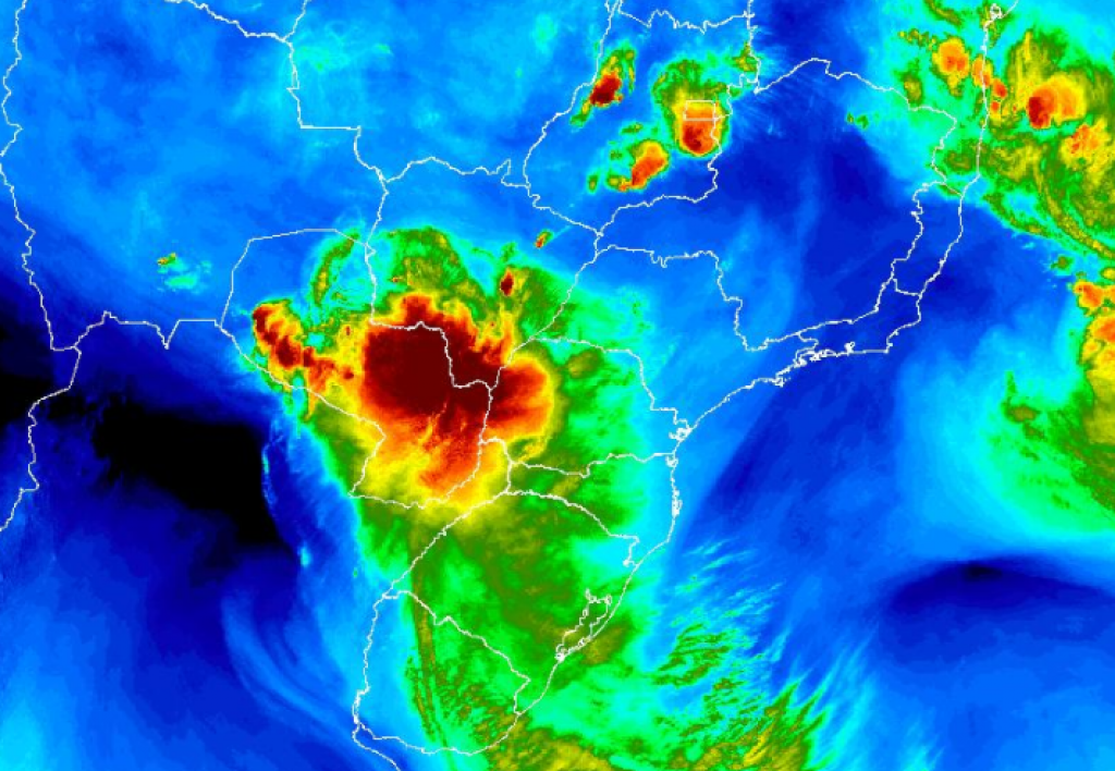 Alerta sobre temporal do INMET