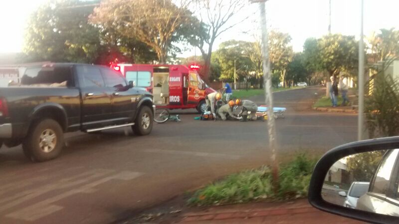 Ciclista Fica Ferido Em Acidente Na Rua Ponta Porã | Rádio 94 FM Dourados